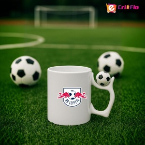 Cana RB Leipzig Germania , cu logoul stema echipei, Cadoul Perfect - Img 10