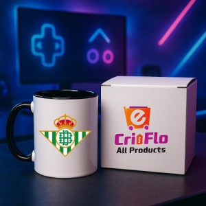Cana Real Betis Spania , cu logoul stema echipei, Cadoul Perfect - Img 34