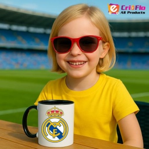 Cana Real Madrid CF Spania , cu logoul stema echipei, Cadoul Perfect - Img 38