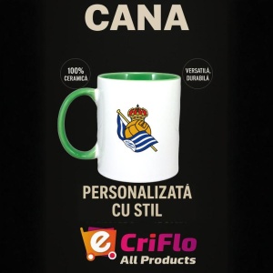 Cana Real Sociedad Spania , cu logoul stema echipei, Cadoul Perfect - Img 20