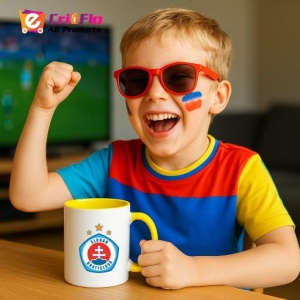 Cana SK Slovan Bratislava Slovacia , cu logoul stema echipei, Cadoul Perfect - Img 31