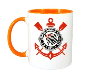 Cana Sport Club Corinthians Paulista Brazilia , cu logoul stema echipei, Cadoul Perfect - Img 7