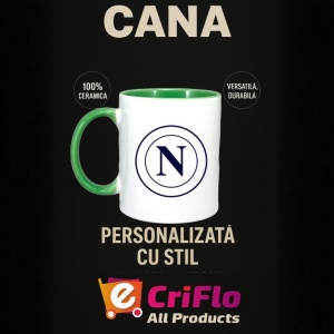 Cana SSC Napoli Italia , cu logoul stema echipei, Cadoul Perfect - Img 20