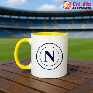 Cana SSC Napoli Italia , cu logoul stema echipei, Cadoul Perfect - Img 32
