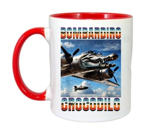 Cana Tralalero TraLaLa cu Bombardiro Crocodilo Funny Trendy Italian Brainrot Meme - Img 7