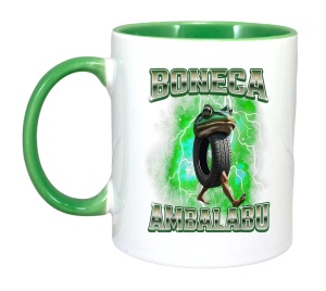 Cana Tralalero TraLaLa cu Boneca Ambalabu Brainrot Humor Meme - Img 3