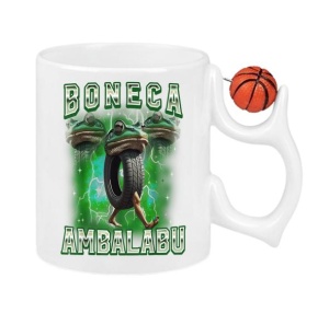 Cana Tralalero TraLaLa cu Boneca Ambalabu Funny Frog Meme Bootleg Italian Brainrot