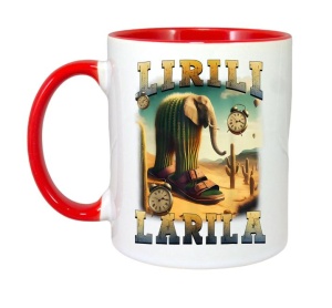 Cana Tralalero TraLaLa cu Lirili Larila Funny Italian Brainrot Meme Cactus Elephant - Img 6