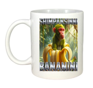 Cana Tralalero TraLaLa cu Shimpansinni Bananini Monkey Banana Italian Brainrot Meme - Img 2