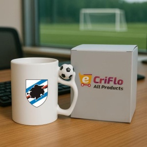 Cana UC Sampdoria Italia , cu logoul stema echipei, Cadoul Perfect - Img 9