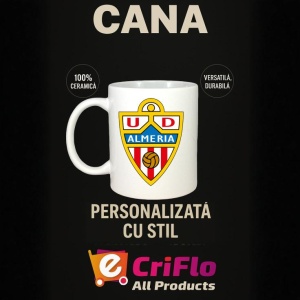 Cana UD Almeria Spania , cu logoul stema echipei, Cadoul Perfect - Img 15