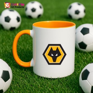 Cana Wolverhampton Wanderers Anglia , cu logoul stema echipei, Cadoul Perfect - Img 43