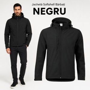 Geacă Bărbați tip Jachetă Softshell cu Glugă Detașabilă, Impermeabilă și Elastică – Performance 522 - Img 17