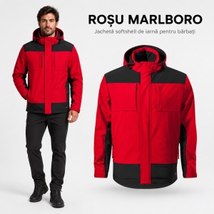 Geacă Bărbați tip Jachetă Softshell de Iarnă, Impermeabilă și Călduroasă – Vertex W55 - Img 14