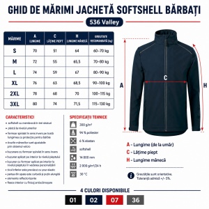 Geacă Bărbați tip Jachetă Softshell fără Glugă, Impermeabilă și Elastică – Valley 536 - Img 4