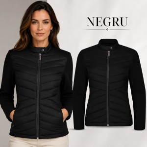 Geacă Damă tip Jachetă Hibridă Matlasată și Softshell, Elastică și Modernă – Cross 556 - Img 15