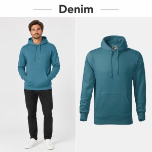 Hanorac Bărbat Malfini Cape 413, 65% Bumbac, 320 g/m², Glugă cu Șnur, Buzunar Marsupiu, 21 Nuanțe, Mărimi S–5XL - Img 14