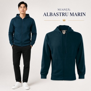 Hanorac Bărbați cu Fermoar și Glugă Malfini 410 Trendy Zipper – 300 g/m² - Img 11
