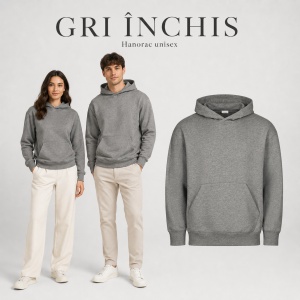 Hanorac Unisex Damă și Bărbați cu Glugă – 60% Bumbac, Interior Pieptănat, 280 g/m², XS–4XL - Img 15