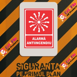 Indicator Alarma antiiincendiu, Sticker autocolant - Img 3