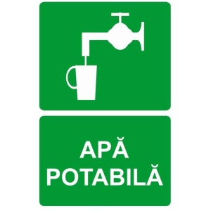 Indicator Apa potabila 1, Sticker autocolant