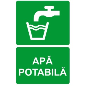 Indicator Apa potabila 2, Sticker autocolant