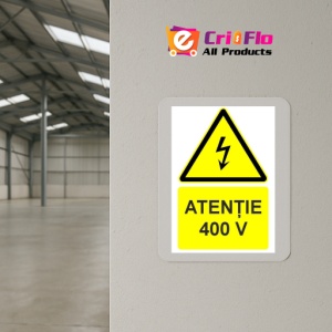 Indicator Atentie 380V indicator de avertizare, Sticker autocolant - Img 4