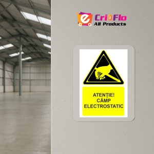 Indicator Atentie Camp electrostatic indicator de avertizare, Sticker autocolant - Img 4