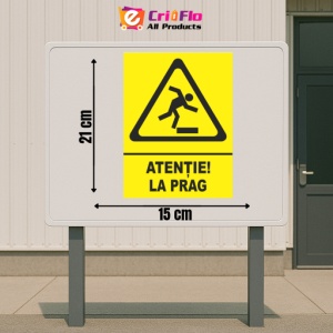 Indicator Atentie la prag, Sticker autocolant - Img 2