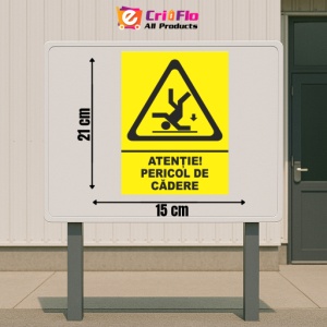 Indicator Atentie pericol de cadere, Sticker autocolant - Img 2