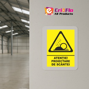 Indicator Atentie pericol de scantei, Sticker autocolant - Img 4