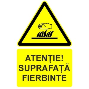 Indicator Atentie suprafata fierbinte indicator de avertizare, Sticker autocolant