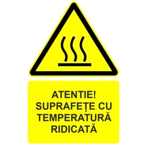 Indicator Atentie suprafete cu temperatura ridicata indicator de avertizare, Sticker autocolant