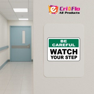 Indicator Be Careful Watch Your Step Sign, Sticker autocolant - Img 5