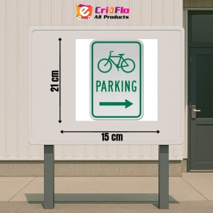 Indicator Bicycle Parking Right Arrow Sign, Sticker autocolant - Img 2