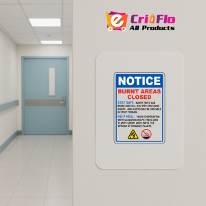 Indicator Burnt Areas Closed Sign, Sticker autocolant - Img 5