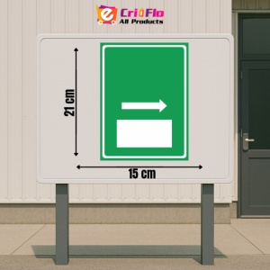 Indicator Cale iesire de salvare inainte stanga, Sticker autocolant - Img 2