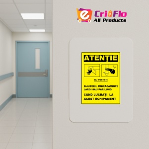 Indicator Cand lucrati la acest echipament instructiuni, Sticker autocolant - Img 5