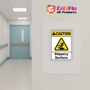 Indicator Caution Slippery Surface Sign, Sticker autocolant - Img 4