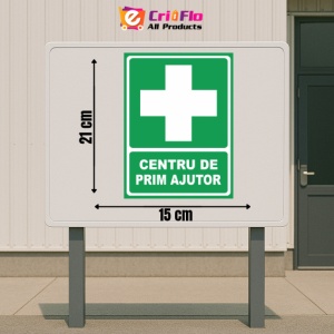 Indicator Centru prim ajutor, Sticker autocolant - Img 2