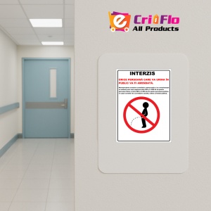 Indicator Cine va urina in public va fi amendata, Sticker autocolant - Img 5