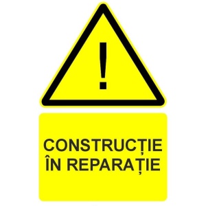 Indicator Constructie in reparatie indicator de avertizare, Sticker autocolant