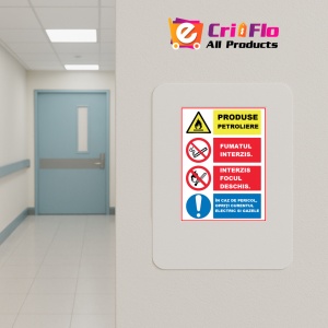 Indicator Cu instructiuni de protectia muncii, Sticker autocolant - Img 4