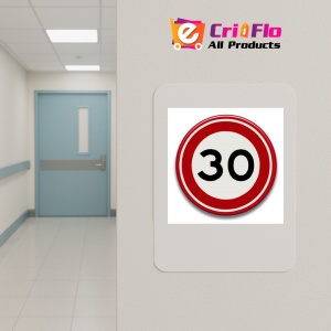 Indicator cu viteza maxima de 15 km pe ora, Sticker autocolant - Img 5