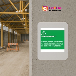 Indicator De avertisment intreruperea alimentarii va descarca materialele de urgenta, Sticker autocolant - Img 5