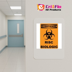 Indicator De avertizare risc bilogic, Sticker autocolant - Img 4