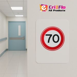 Indicator De circulatie Viteza maxima 70 km, Sticker autocolant - Img 4