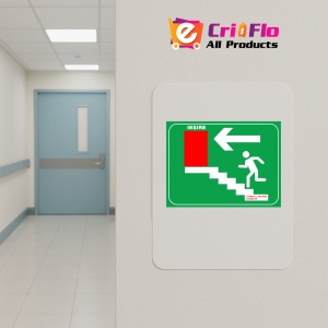 Indicator De iesire coborare pe scari urcarea prin stanga, Sticker autocolant - Img 4