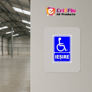 Indicator De iesire pentru persoane cu handicap, Sticker autocolant - Img 3