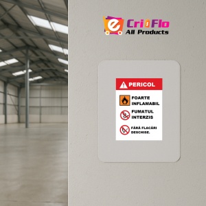 Indicator De interzicere pentru pericol, Sticker autocolant - Img 3